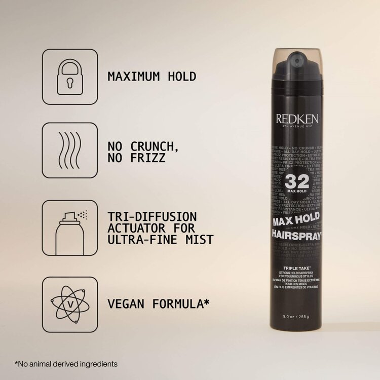 REDKEN Triple Take 32 | Max Hold Hairspray - Fixatif Tenue Maximale (256g/9oz)