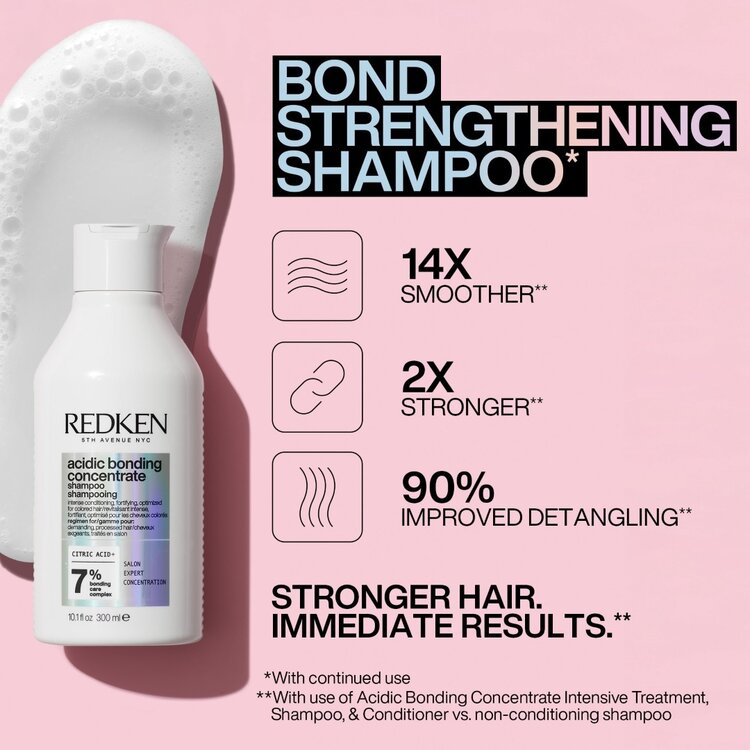REDKEN Acidic Bonding Concentrate | Shampooing - Nettoyant Réparateur Fortifiant