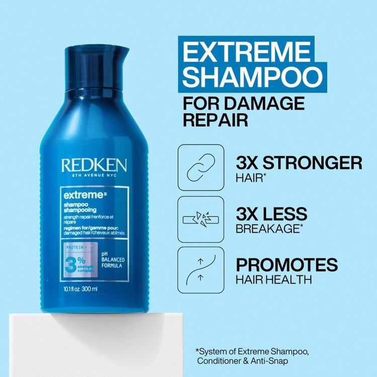 REDKEN Extreme | Shampooing - Réparateur et Fortifiant