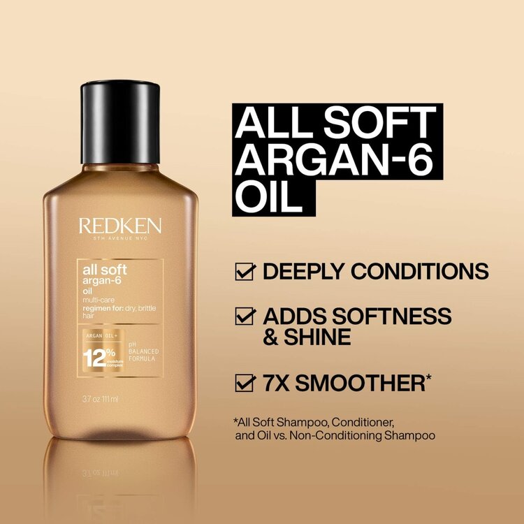 REDKEN ALL SOFT | ***Argan-6 . Oil Multi-Care (111ml/3.75oz)