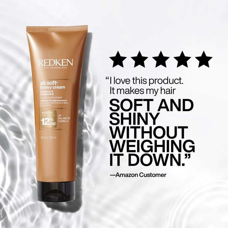REDKEN All Soft | Heavy Cream - Anti-Frizz Hydrating Mask (250ml/8.5oz)