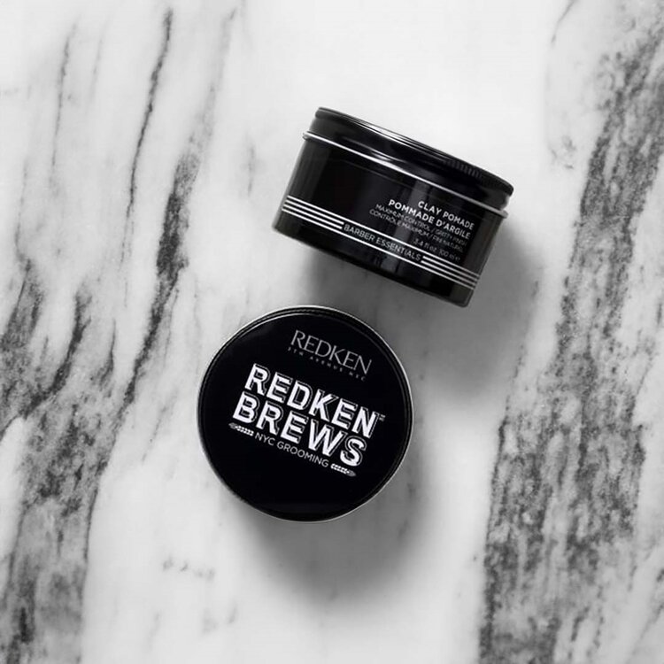 REDKEN Brews | Clay Pomade - Maximum Hold and Matte Finish (100ml/3.4oz)