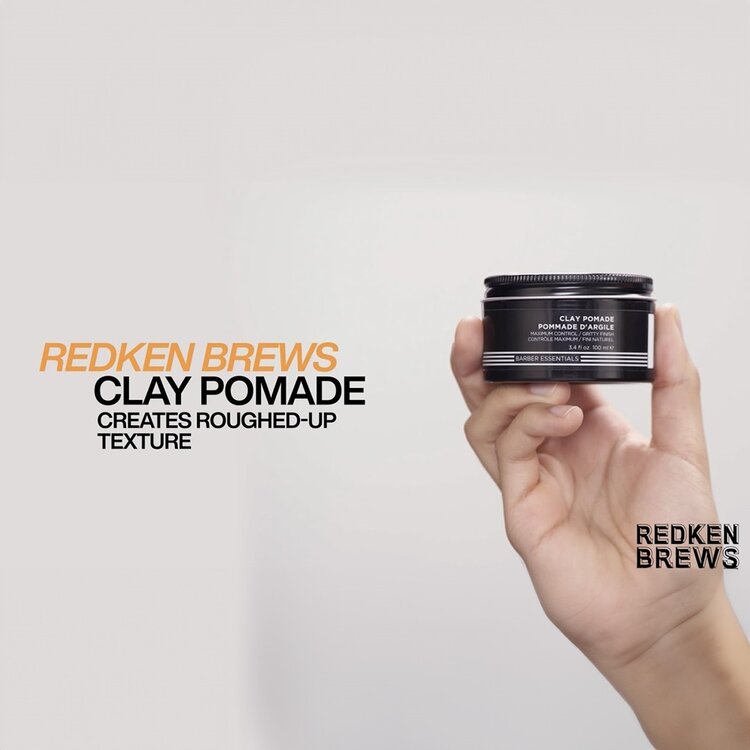 REDKEN Brews | Clay Pomade - Maximum Hold and Matte Finish (100ml/3.4oz)