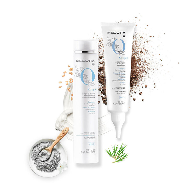 MEDAVITA Oxygen | Shampooing - Nettoyant détoxifiant pour cuir chevelu purifié