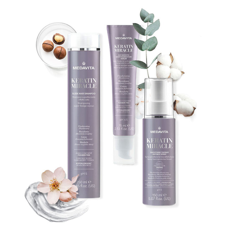 MEDAVITA Keratin Miracle | Sleek Hair Shampoo