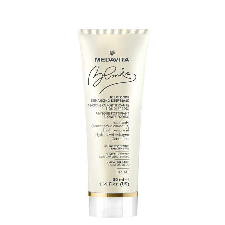 MEDAVITA Blondie Ice Blonde | Masque - Fortifiant pour blonds froids lumineux