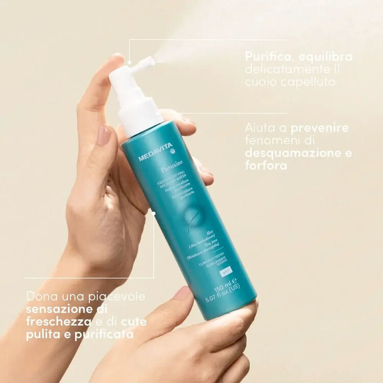 MEDAVITA Puroxine | Purifying Micellar Water - Detox Cleanser for Scalp