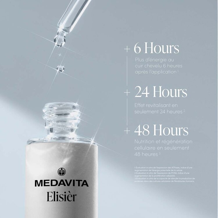 MEDAVITA Sérum intensif qui aide à fortifier et régénérer les cheveux pour une fibre plus résistante.