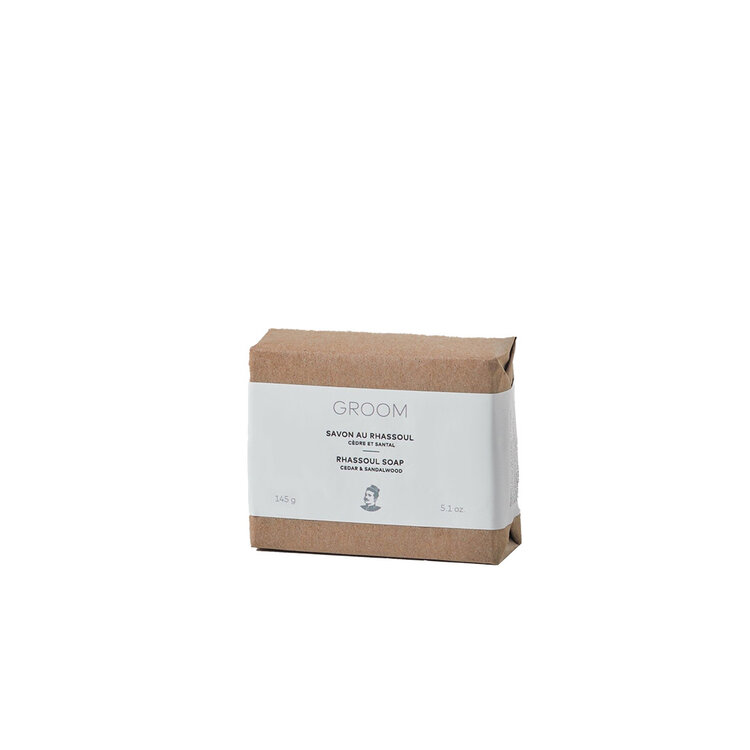 GROOM Rhassoul Soap - Gentle Cleansing With Volcanic Clay (145g/5.1oz)