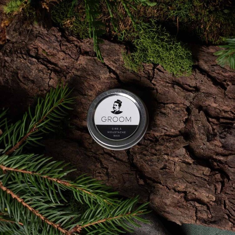 GROOM Moustache Wax | Cire à Moustache - Fixation Parfaite (15ml/0.5 oz)