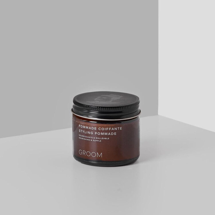 GROOM Pomade | Styling Pomade - Hold and Shine (60ml/2oz)