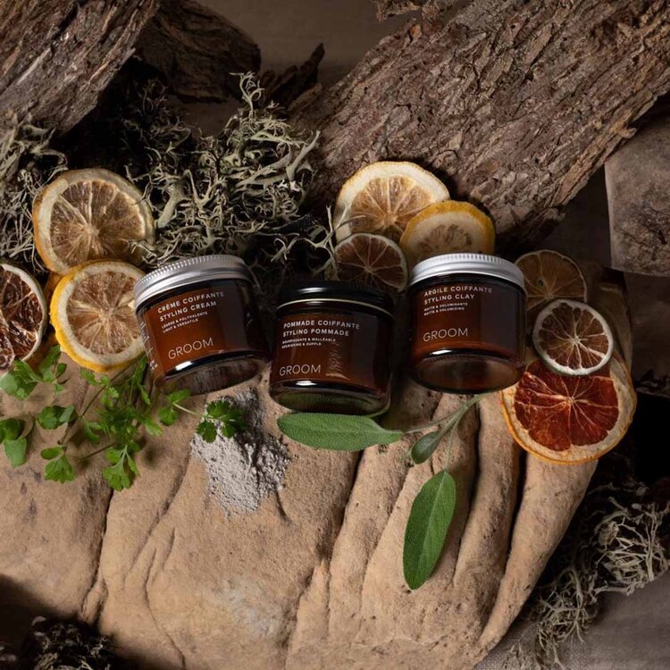 GROOM Pomade | Styling Pomade - Hold and Shine (60ml/2oz)