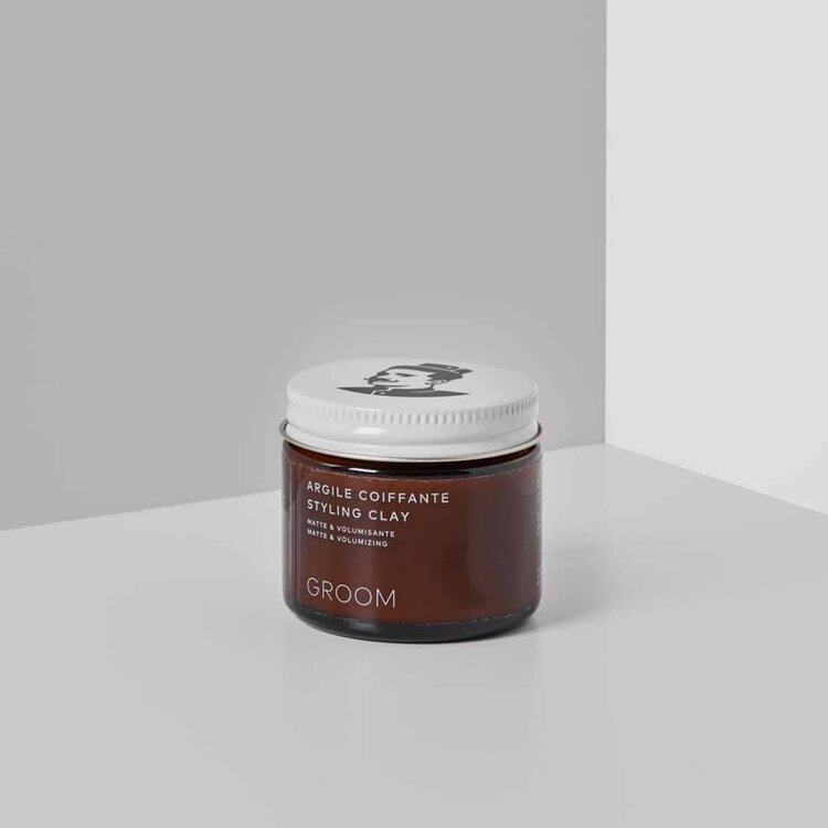 GROOM Styling Clay | Argile Coiffante - Fixation Naturelle et Texture (60ml/2oz)
