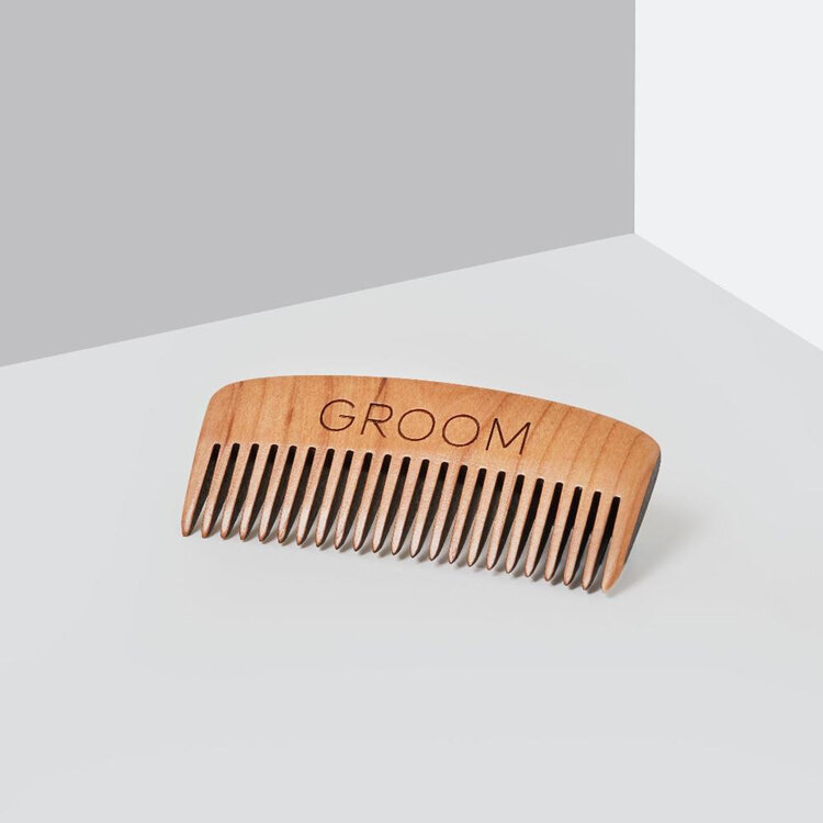 GROOM Peigne | Peigne en Bois de Cerisier - Outil Naturel et Durable