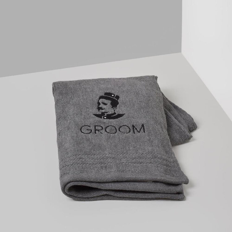 GROOM Serviette de Rasage 40 x 50cm (15.5 x 29.5'')