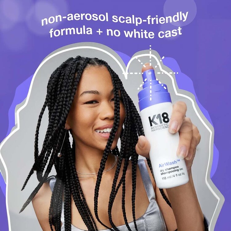K18 Biomimetic Hairscience AirWash | Dry Shampoo 118ml (4 oz)