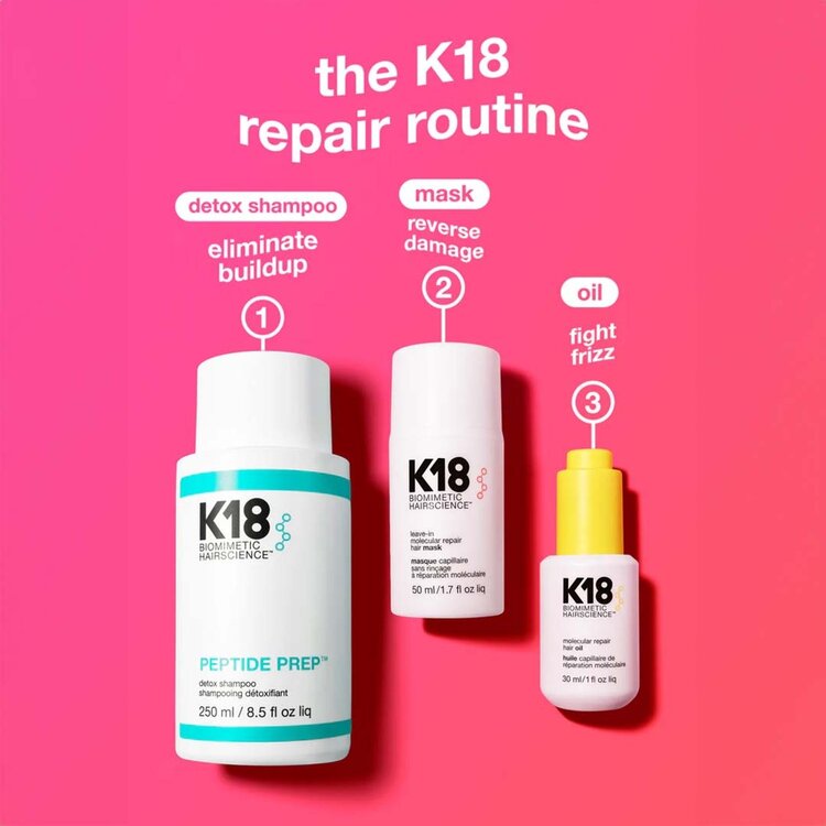 K18 Biomimetic Hairscience K18 - Masque Capillaire . Sans Rinçage à Réparation Moléculaire / Leave-in Molecular Repair Hair Mask (*5ml/0.17oz)