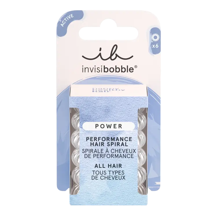 INVISIBOBBLE INVISIBOBBLE - HAIR SPIRAL | All Hair Élastiques POWER - Crystal Clear