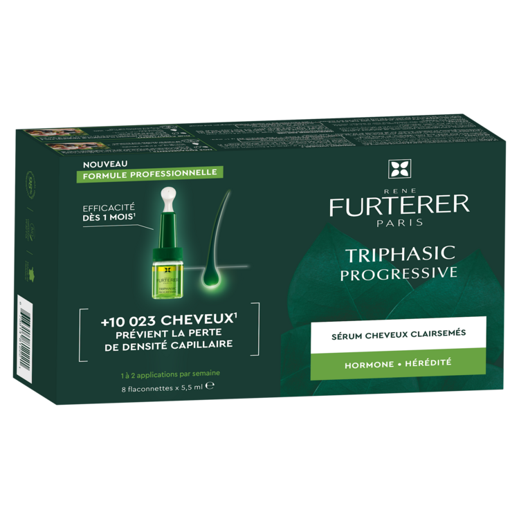 René FURTERER Paris Triphasic Progressive — Thinning Hair | Anti-Hair Loss Treatment (8 x 5.5ml/0.1oz)