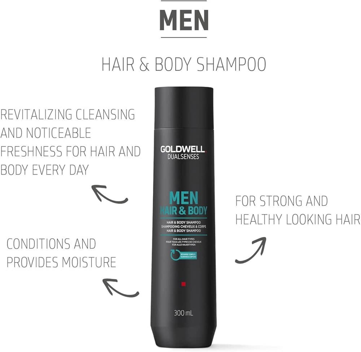 Goldwell Dualsenses Men Hair & Body Shampoo, 1 L Günstig Online Kaufen