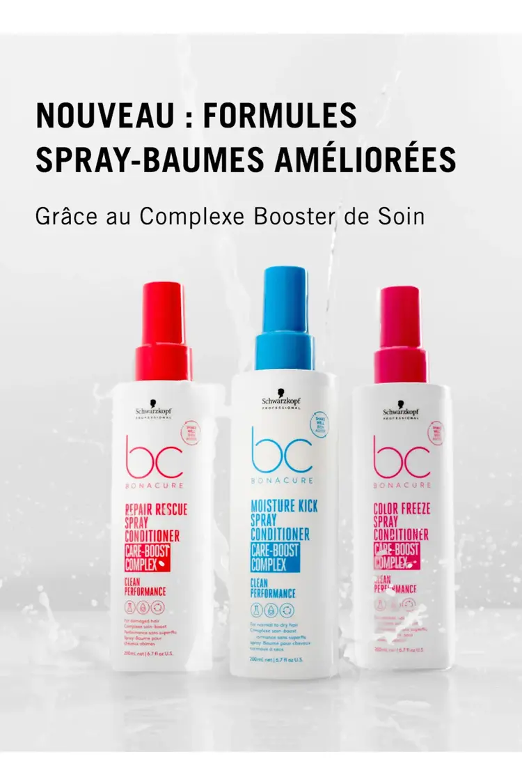 SCHWARZKOPF SCHWARZKOPF - BONACURE . MOISTURE KICK | Spray Conditioner . Care-Boost Complex / Spray-Baume . Complexe Booster de Soins Performance