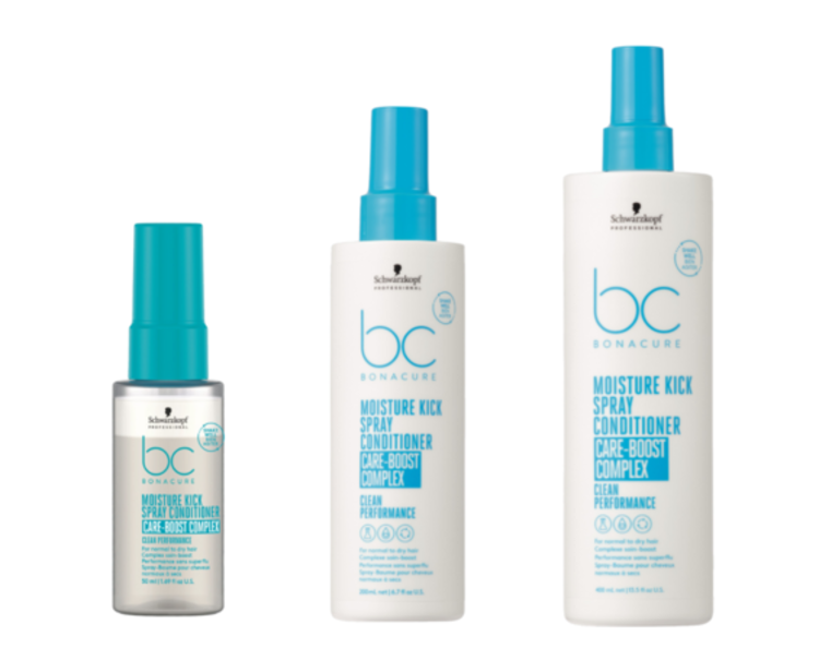 SCHWARZKOPF SCHWARZKOPF - BONACURE . MOISTURE KICK | Spray Conditioner . Care-Boost Complex / Spray-Baume . Complexe Booster de Soins Performance