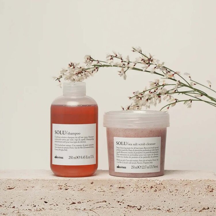 DAVINES Essential Haircare | Solu - Gommage Purifiant au Sel de Mer