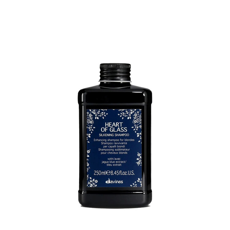DAVINES Heart Of Glass | Silkening Shampoo - Shampooing Doux pour Cheveux Blonds