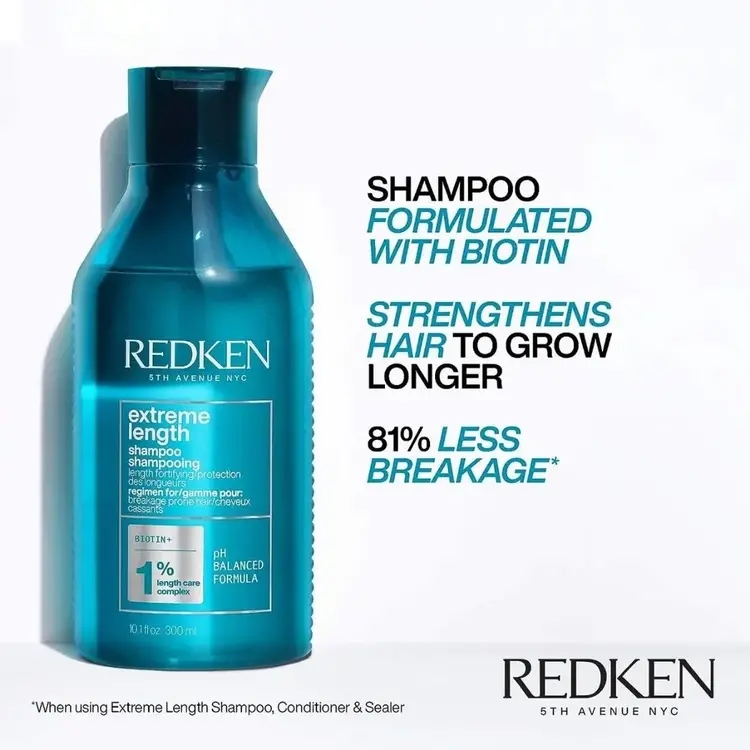 REDKEN Extreme Length | Shampooing - Nettoyant Fortifiant