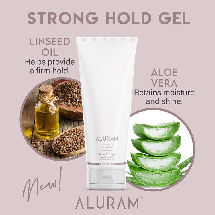 ALURAM Clean Beauty Collection | Strong Hold Gel (237ml/8 oz)