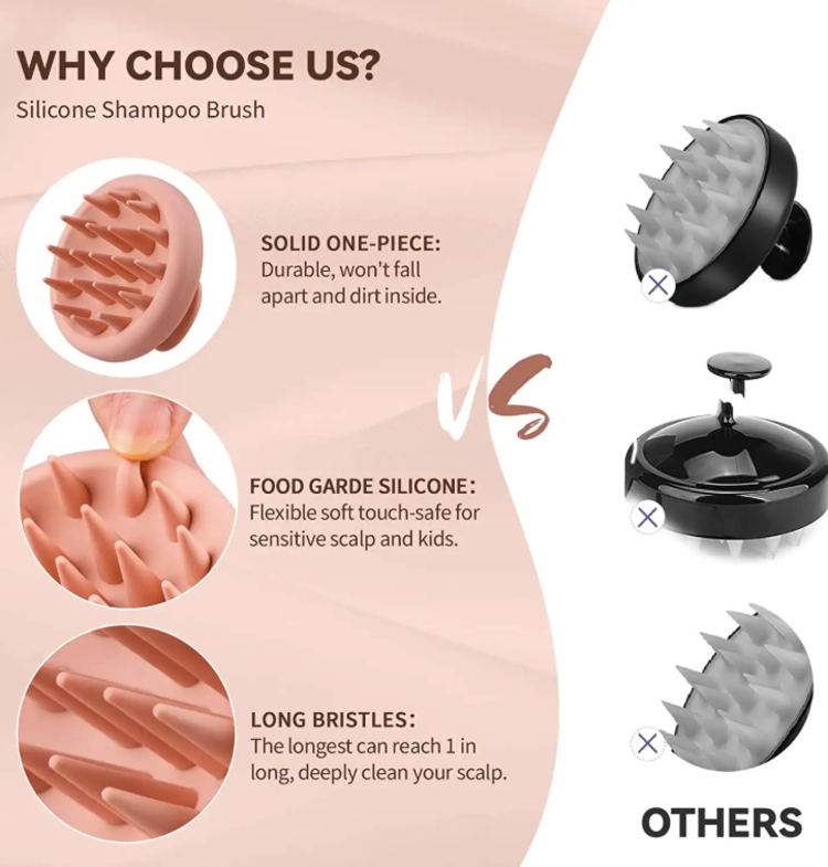 Accessories | Scalp Massage Brush - Silicone Scalp Brush