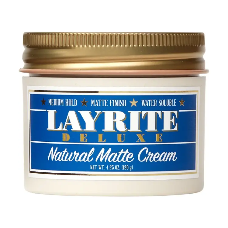 LAYRITE Deluxe Natural Matte Cream . Crème de Coiffage Fini Mat