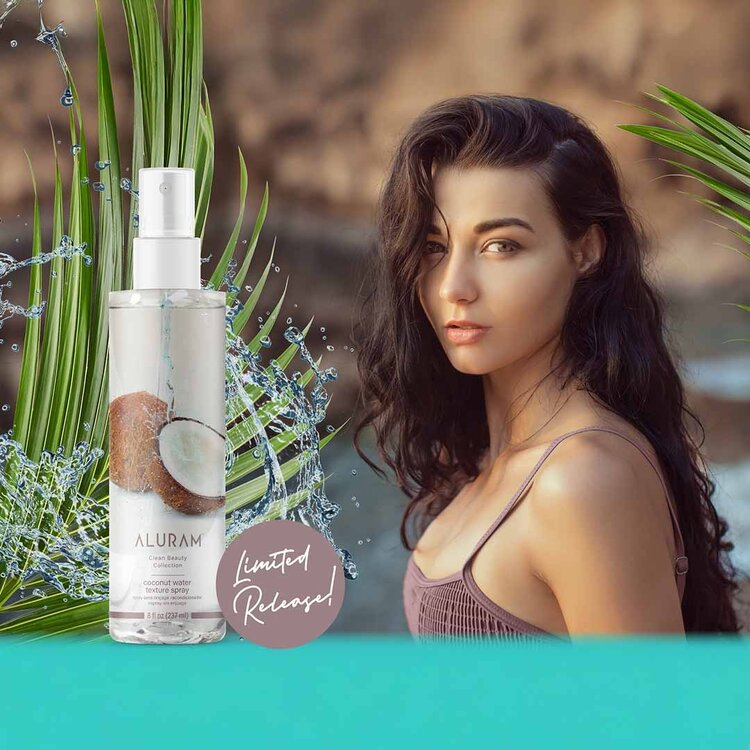 ALURAM Clean Beauty Collection | Coconut Water Texture Spray 237ml (8 oz)