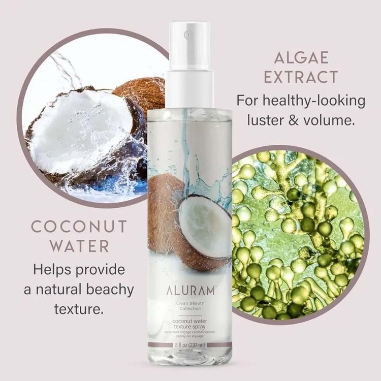 ALURAM Clean Beauty Collection | Coconut Water Texture Spray 237ml (8 oz)