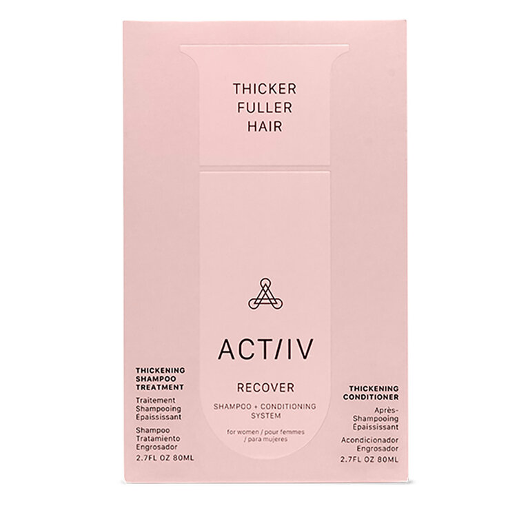 ACT/IV Recover | Women | Thicker Fuller Hair | Travel Size Duo 80ml (2.7 oz)