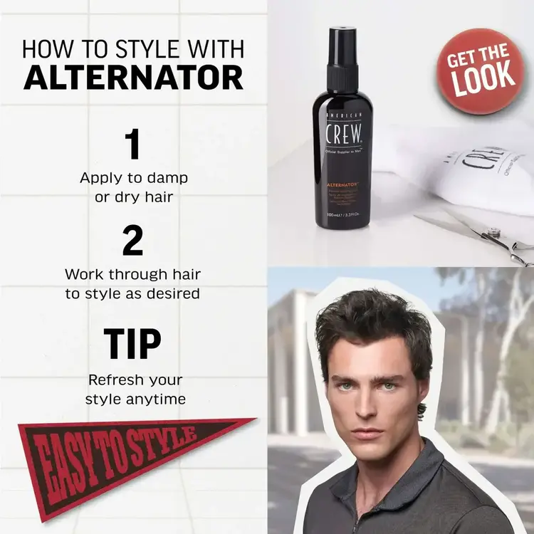 AMERICAN CREW AMERICAN CREW - COIFFANT | ALTERNATOR Flexible Styling and Finishing Spray / Spray Coiffant Finition Modulable (100ml/3.3oz)