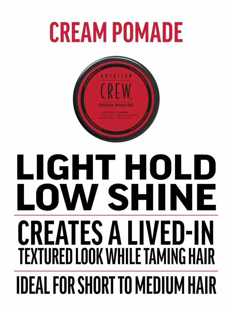 AMERICAN CREW AMERICAN CREW - COIFFANT | CREAM POMADE Light Hold and Low Shine / Tenue Souple et Effet Mat (85g/3oz)
