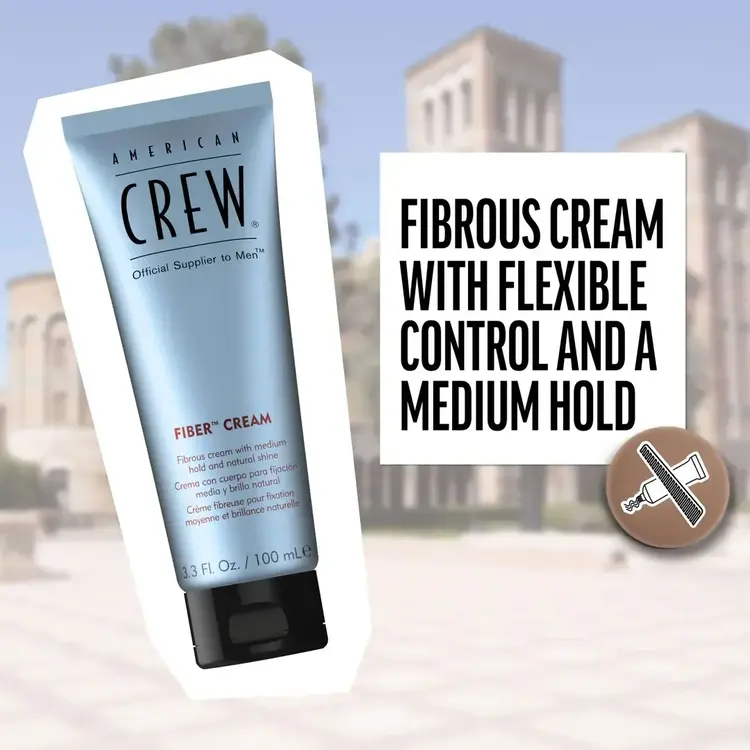 AMERICAN CREW AMERICAN CREW - COIFFANT | FIBER CREAM Medium Hold and Natural Shine / Fixation Moyenne et Brillance Naturelle (100ml/3.3oz)