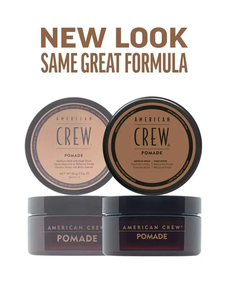 AMERICAN CREW AMERICAN CREW - COIFFANT | POMADE Medium Hold and high Shine / Cire de coiffage Fixation Souple et Brillance Élevée