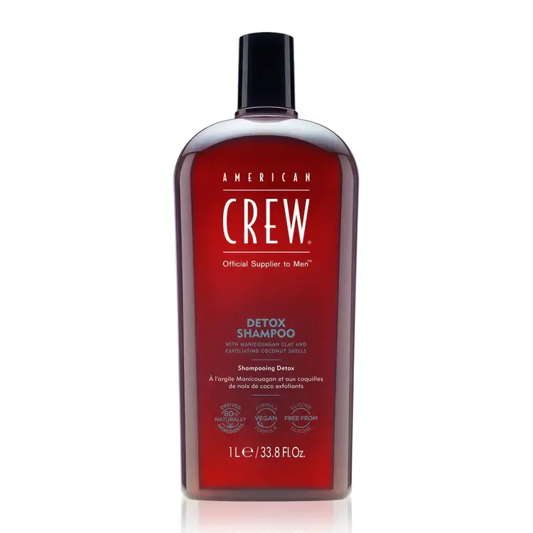 AMERICAN CREW Detox Shampoo | Shampooing Clarifiant – Nettoyage Profond et Fraîcheur Intense