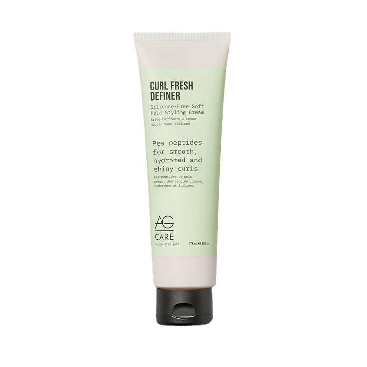 AG | CARE Curl Fresh Definer | Silicone-Free Soft Hold Styling Cream (6 oz)