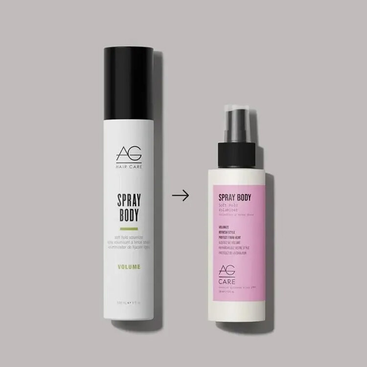 AG | CARE Spray Body | Volumateur à Tenue Douce - Volume et Protection Thermique (148ml)