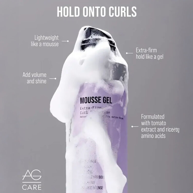 AG | CARE Mousse Gel | Curl Retention - Firm Hold And High Shine (284g)