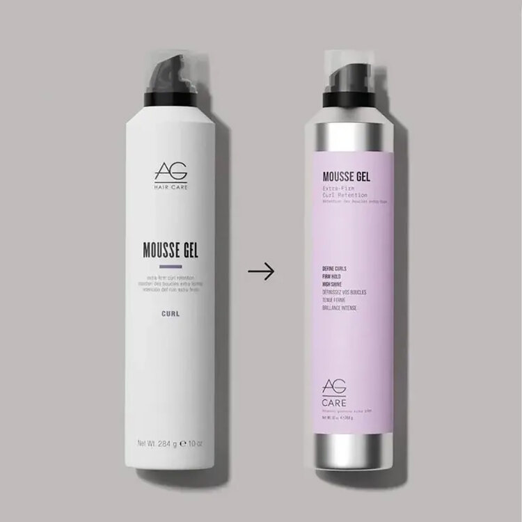 AG | CARE Mousse Gel | Rétention Des Boucles - Tenue Ferme Et Brillance Élevée (284g)