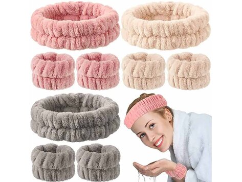 Ensemble Bandeau et Poignets Soin du visage