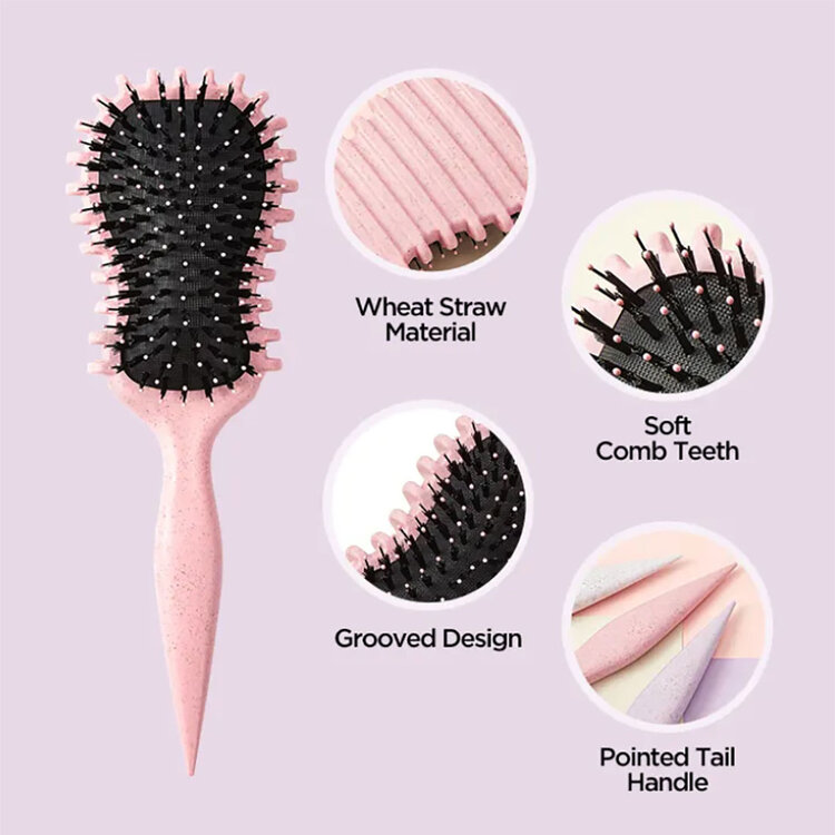 INDUSTRIA Industria Coiffure Curl Brush – Define & Detangle Gently