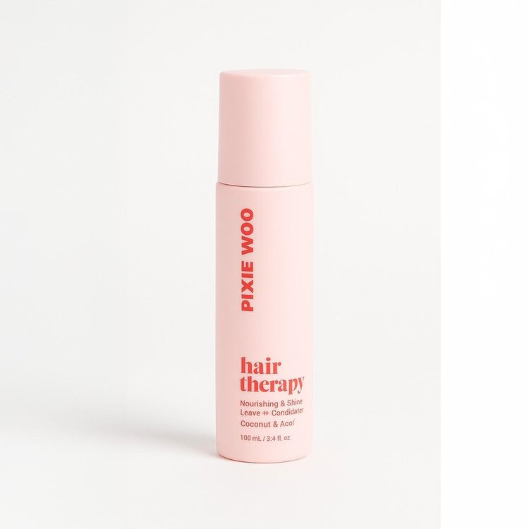 PIXIE WOO Hair Therapy | Revitalisant & Démêlant Brillance Sans Rinçage – démêle, hydrate et sublime la brillance (150ml/5oz)