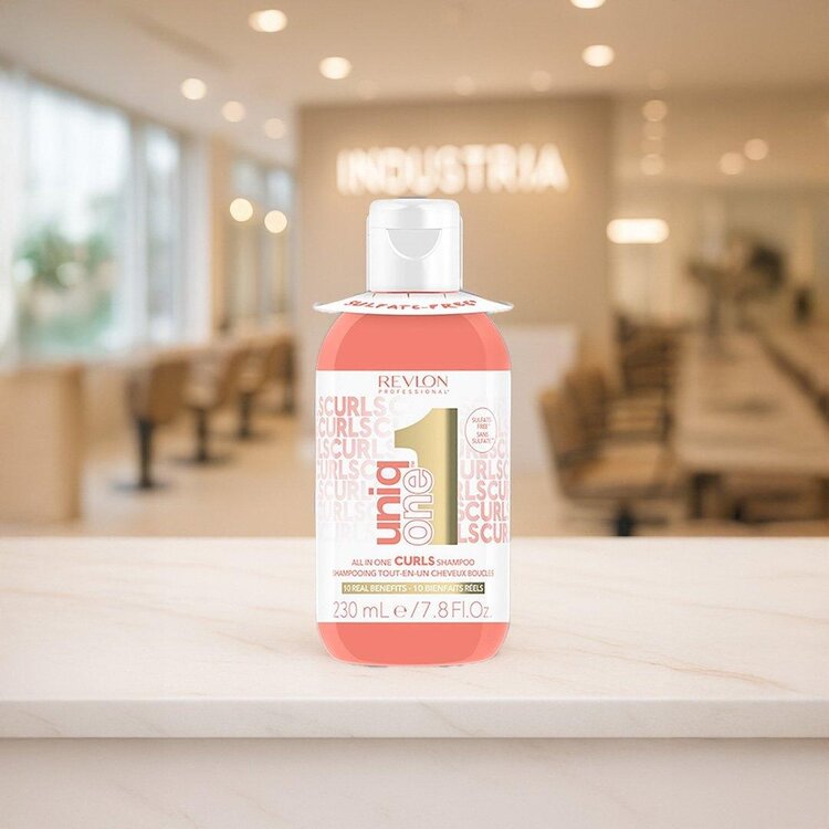 REVLON PROFESSIONAL Uniq One Curls | All-In-One Shampoo | Curly Hair – Cleanses, Nourishes, and Defines Curls (230ml/7.8oz)