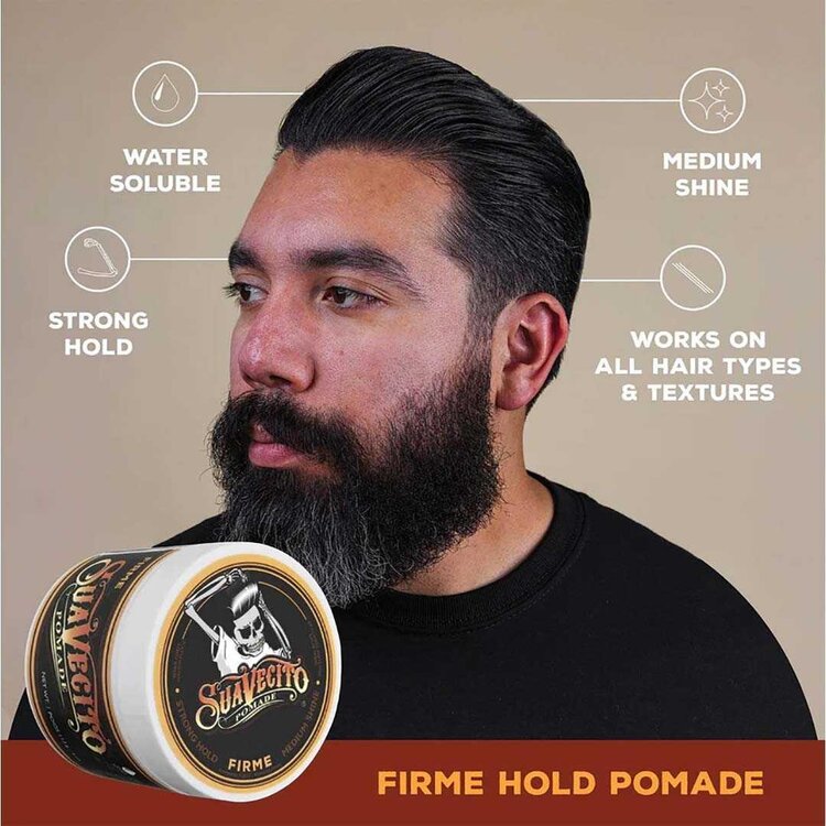 SUAVECITO Pomade | Firme | Strong Hold Pomade – For Perfect Style and Long-Lasting Hold (113g/4oz)