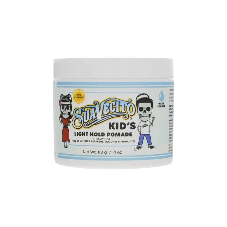 SUAVECITO Kid's Light Hold Pomade (113 g / 4 oz) – Gentle Pomade for Kids with Natural, Light Hold